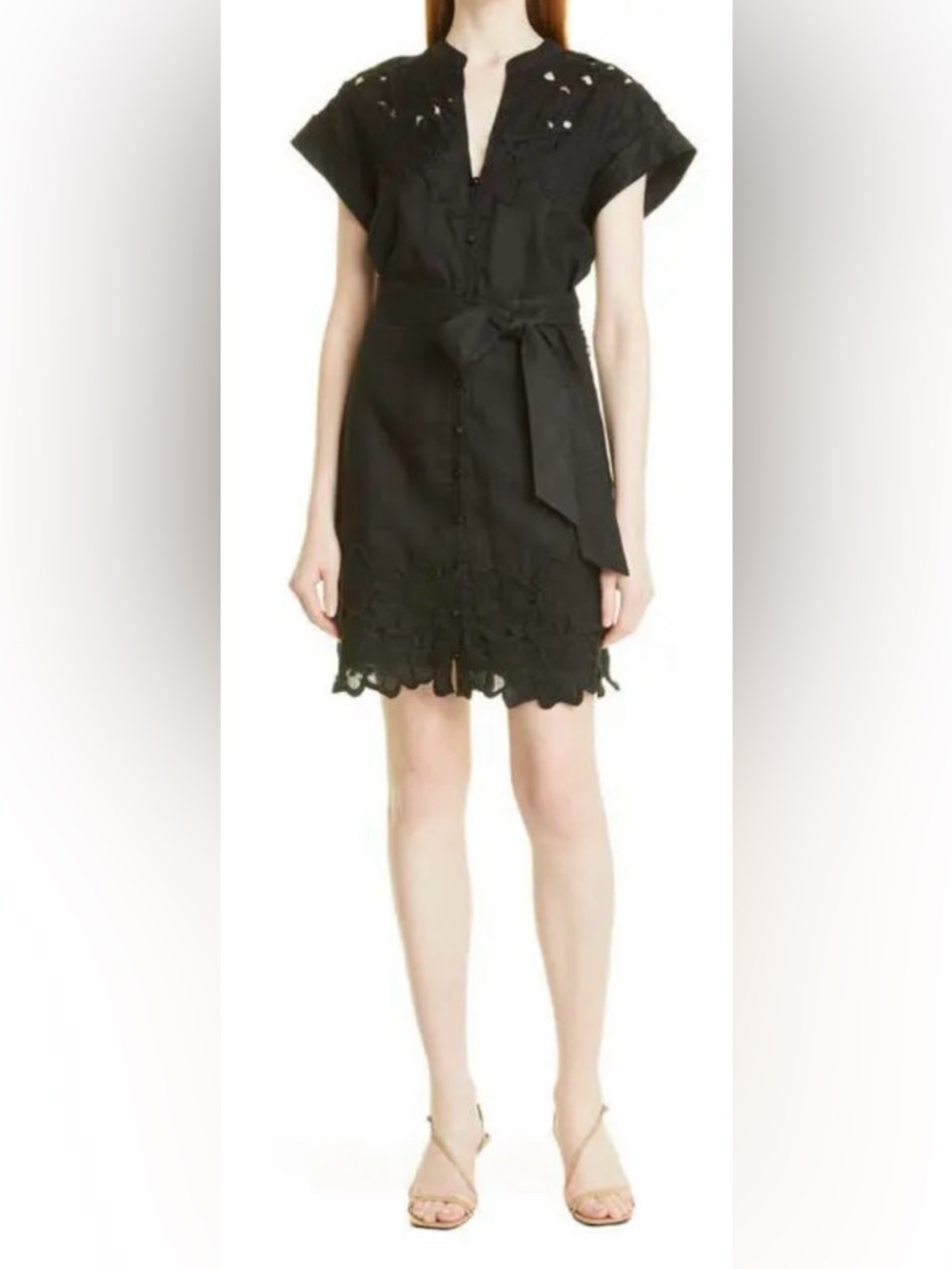 VERONICA BEARD Archie Floral Embroidered Dress, size 16 - Picture 3 of 10